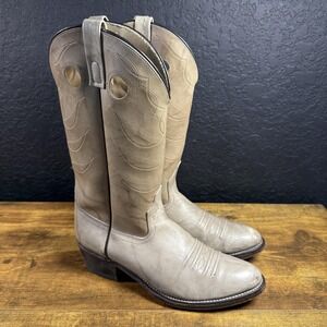 ACME 630007 Tan Leather Western Cowboy Boots Mens 10 D